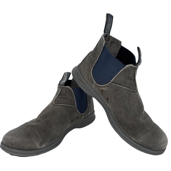 Blundstone Gray Canvas Chelsea Boots Pull On Lightweight Limited Edition size 11 - Picture 1 of 12